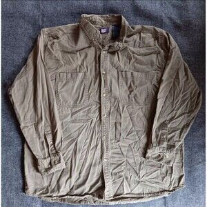 shirt size XL New Mens Falls Creek Green Long sleeve Button Down